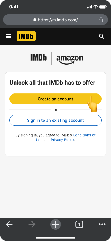 Create an account