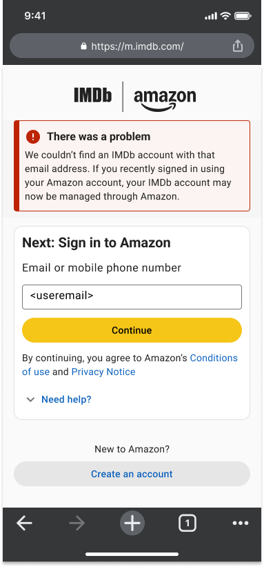 Sign in error post-migration