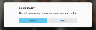 delete confirmation pop-up