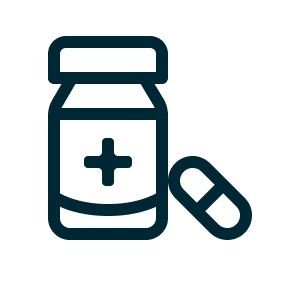 Pill bottle icon