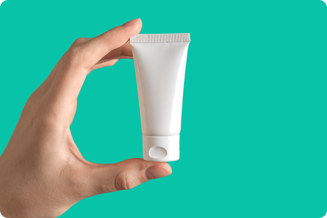 Online vaginal dryness treatment from Amazon One Medical Tube of vaginal estrogen cream for menopause symptom of vaginal dryness