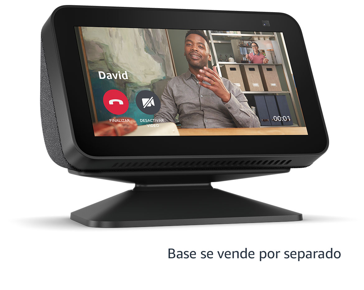 Echo Spot con asistente virtual Alexa, pantalla integrada de 2.5  black 110V/240V