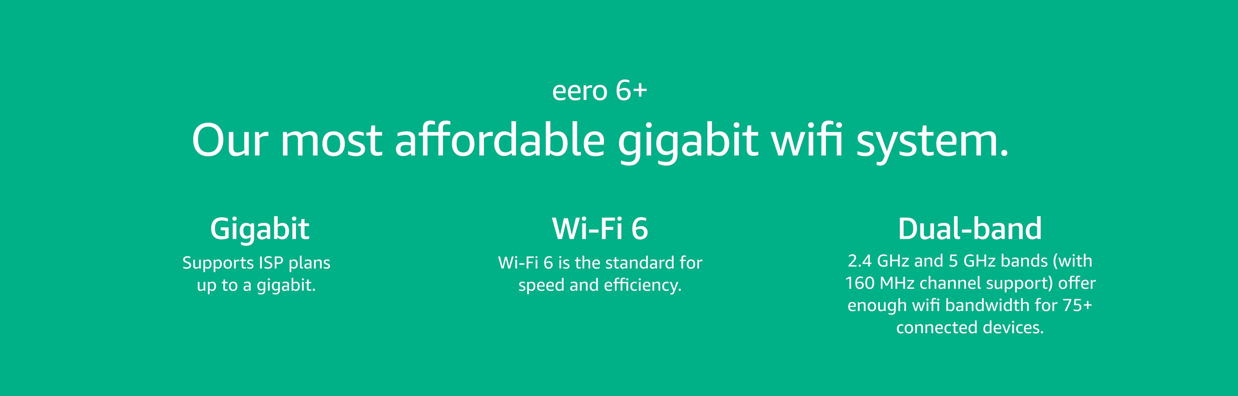 Our most affortable gigabit wifi system.
