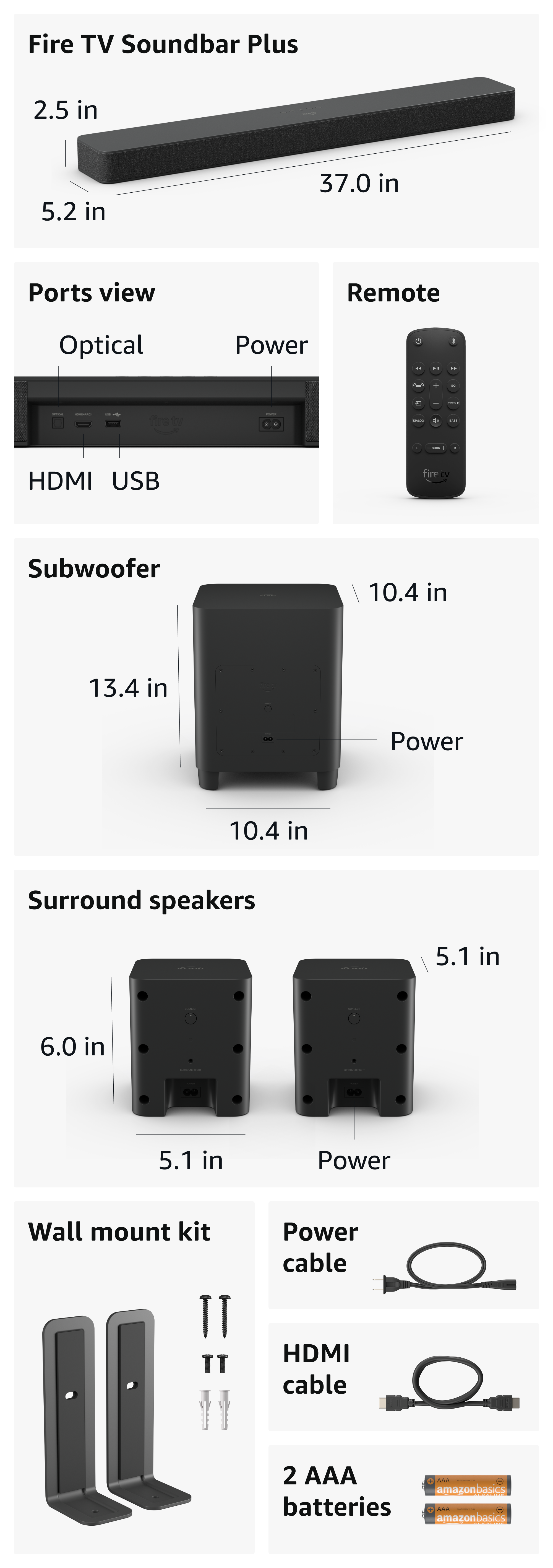 【New】Amazon Fire TV Soundbar Plus（2024年） Fire TV Soundbar Plus | Amazon