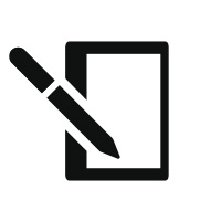 Built-in notebook with pen