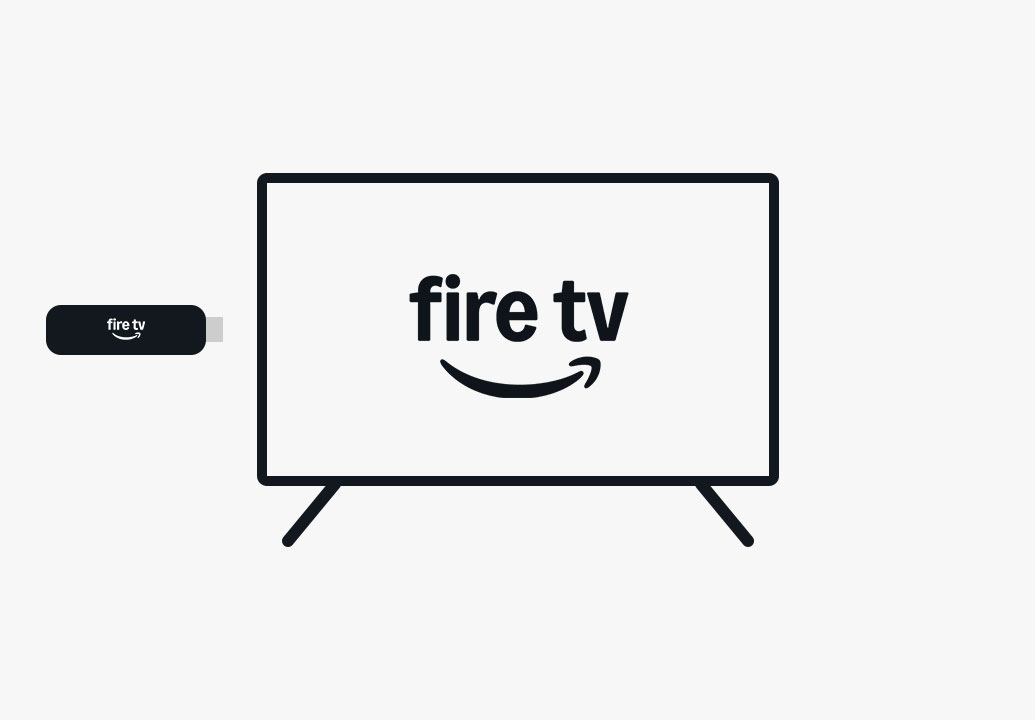 An illustration of a Fire TV with the Fire TV Stick 4K Select near the HDMI port.