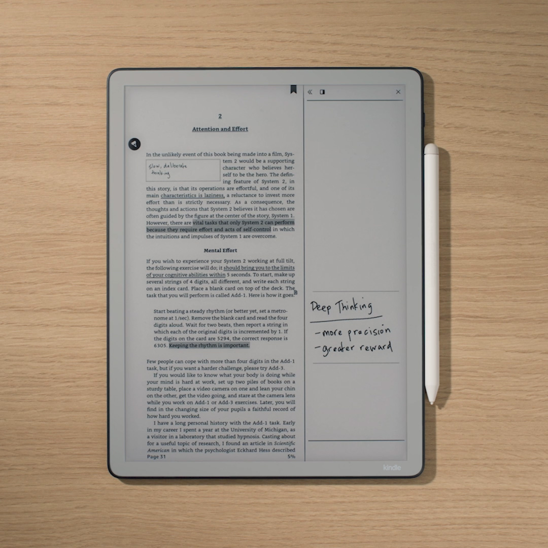 Kindle Scribe Without Front Light | Thinner, lighter, faster