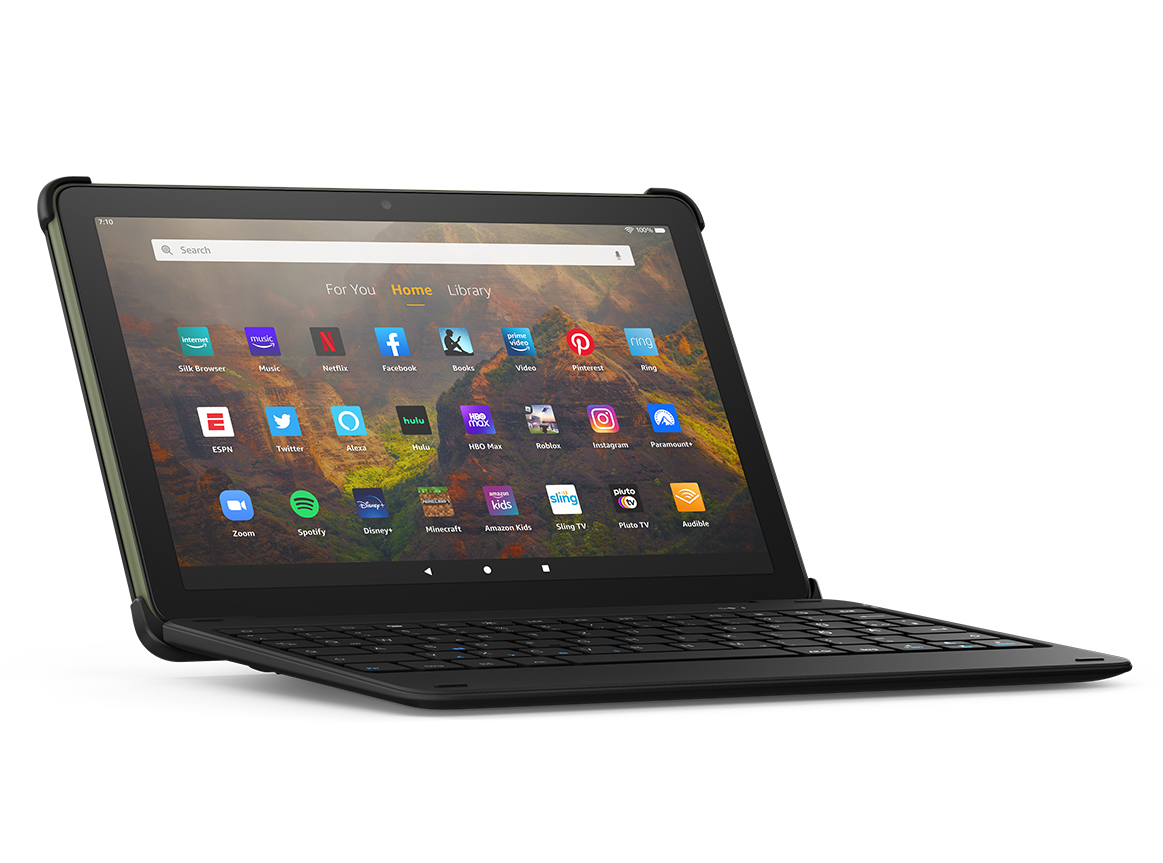 Amazon Official Site Fire HD 10 tablet, 32 GB, Black + Bluetooth