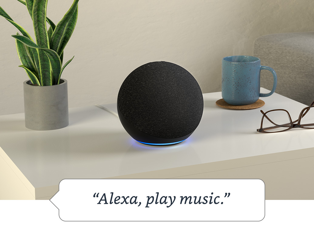 Echo (4th generation) International Version | With premium sound, smart  home hub and Alexa | Charcoal