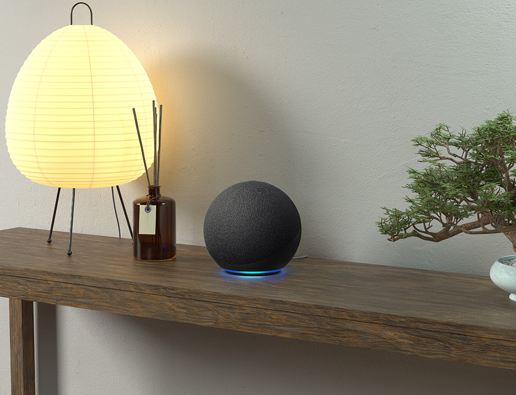 Echo (4th Gen) | With premium sound, smart home hub, and Alexa | Glacier  White