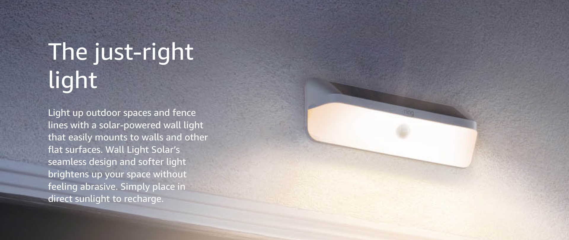 Ring Smart Lighting Wall Light Solar, Black (Bridge required) Electronics