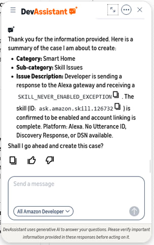 The support case summary includes category, sub-category, and issue description.