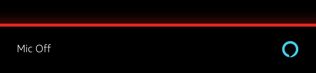 Alexa Attention State: Voice Chrome - Linear: Microphone On to Microphone Off