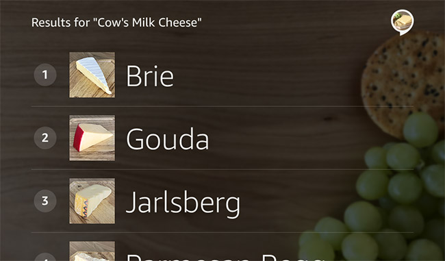 Listenvorlage 1 mit Vorschaubildern und erstem Textfeld