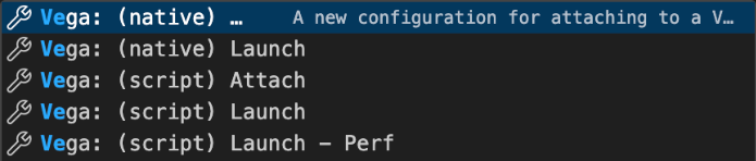 Screenshot that shows the adding of debug configurations to the launch.json file.