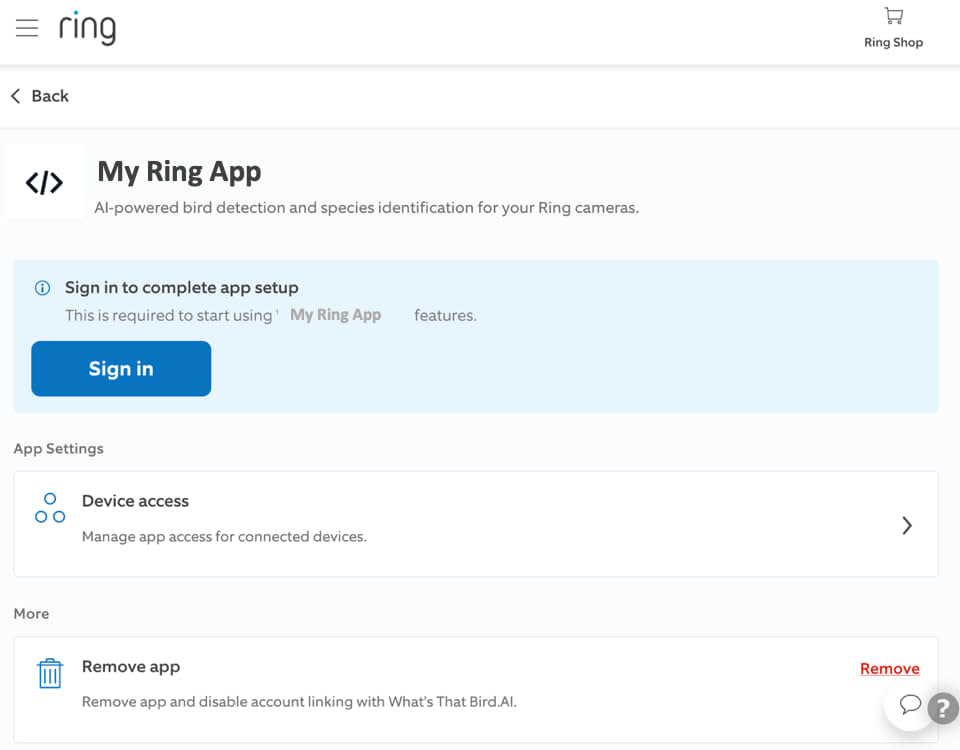 Step 8: User clicks Sign in and is redirected to app login