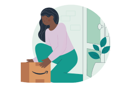 Illustration of box delivered