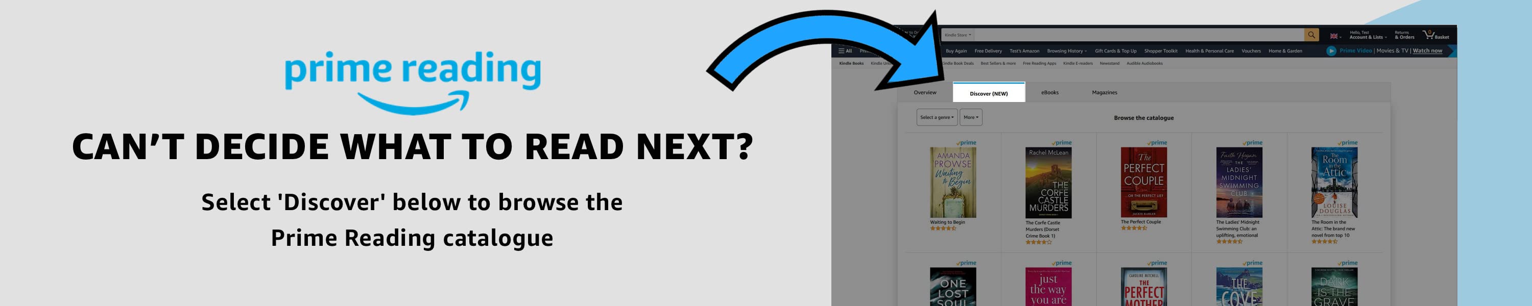 Prime members access eBooks, magazines and more for £0.00 Prime Reading