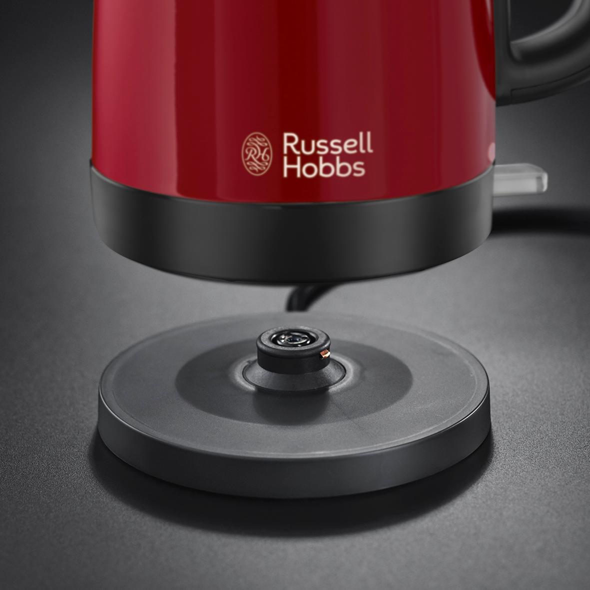 Russell Hobbs Canterbury Kettle 20612, 1.7 L, 3000 W Red Amazon.co