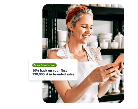 Business woman looking at her phone