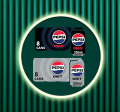 Buy 2 Pepsi 8 packs for only £6.5