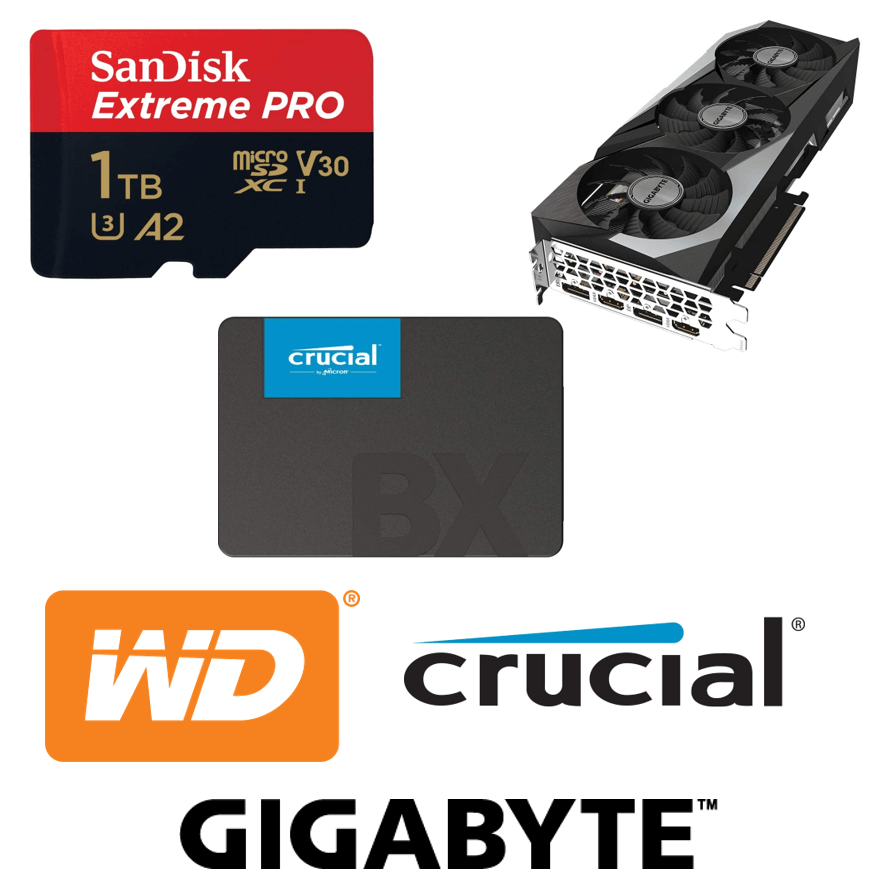 Vente carte mémoire 