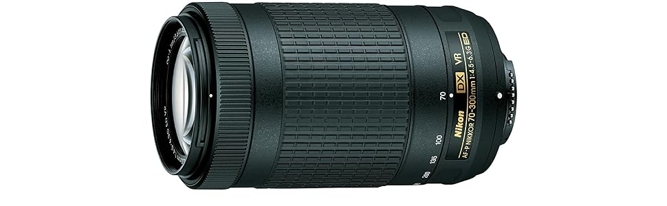 レンズ(ズーム) NIKON AF-P DX 70-300mm f4.5-6.3G ED VR Nikon AF-P DX NIKKOR 70-300mm f/4.5-6.3G ED VR Objectifs, Noir