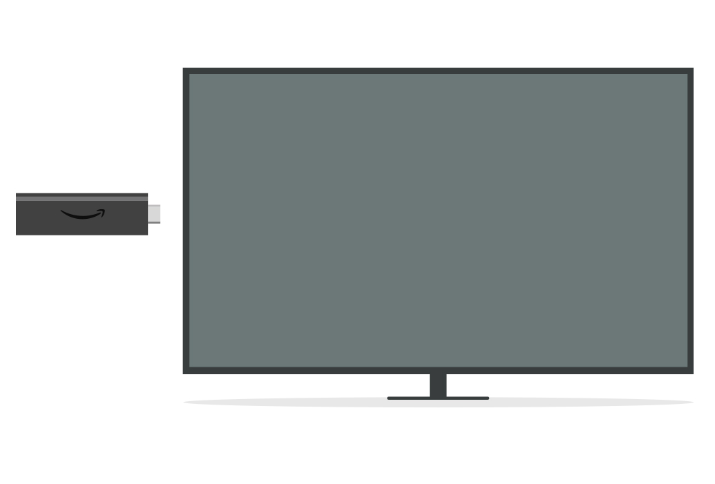 1. Branchez Fire TV Stick directement sur votre TV HD ou utilisez la rallonge HDMI incluse.
