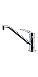 Amazon | カクダイ 台所用 台付 給湯制限付 エコ シングルレバー混合栓