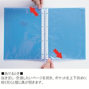 Amazon.co.jp: リヒトラブ クリヤーブック 交換式 A4 30穴 10P
