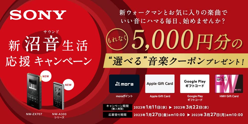 Amazon.co.jp: 【メーカー主催】ソニー 新沼音生活応援