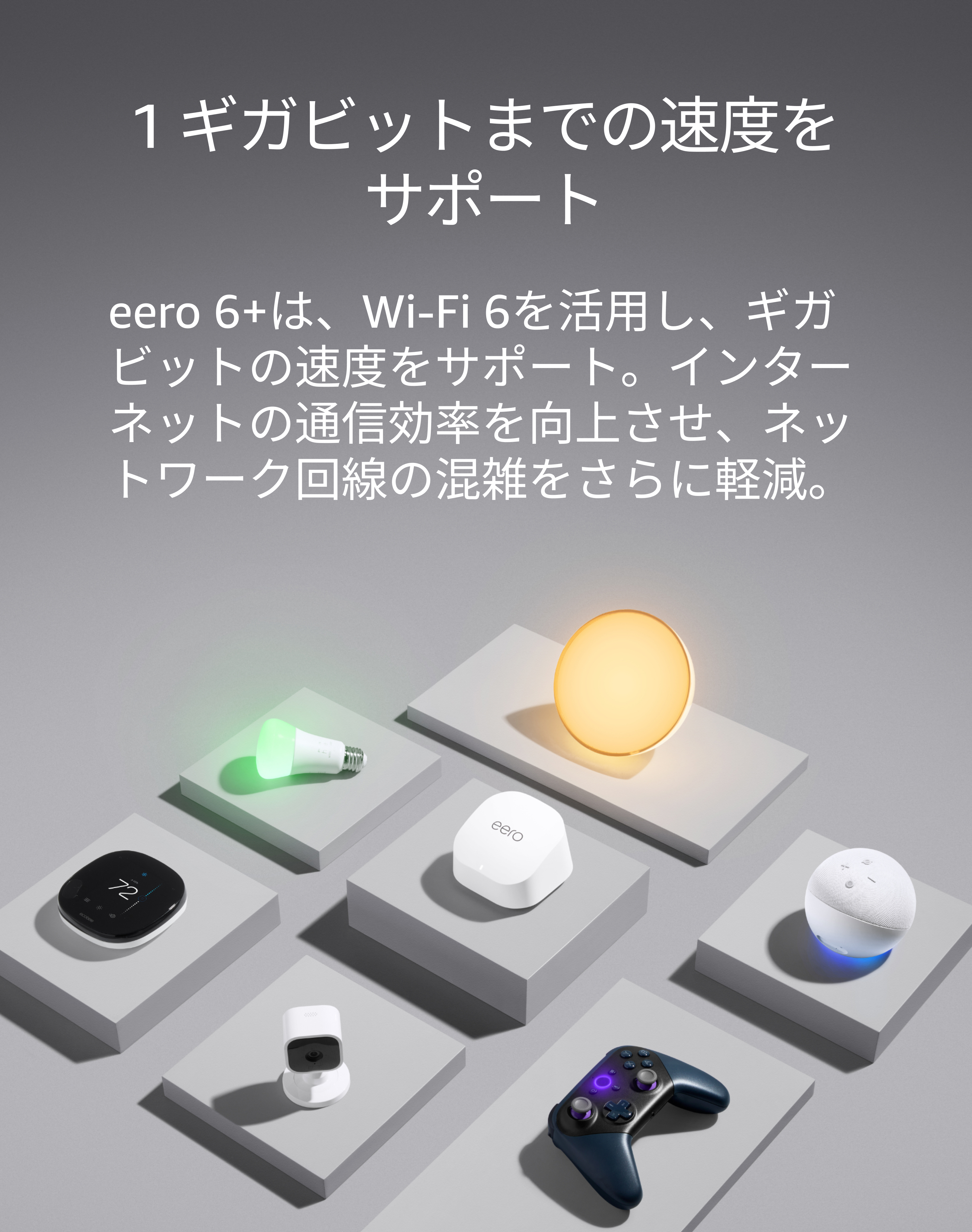 Amazon.co.jp: Amazon eero 6+ - メッシュwifi ルーター