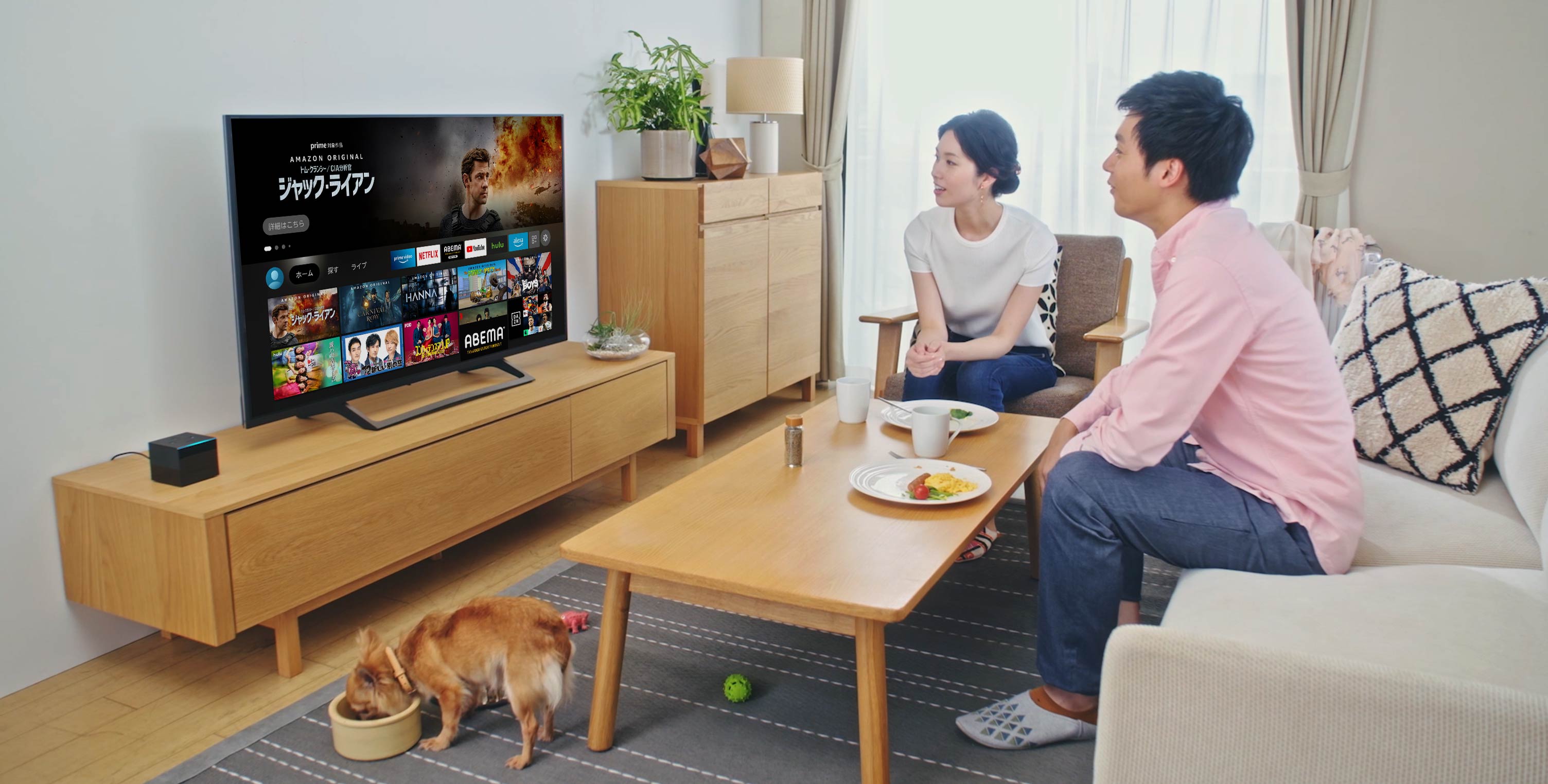 「アレクサ、テレビをつけて」