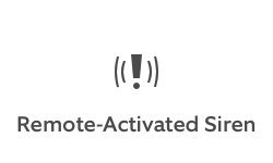 Remote-activated siren