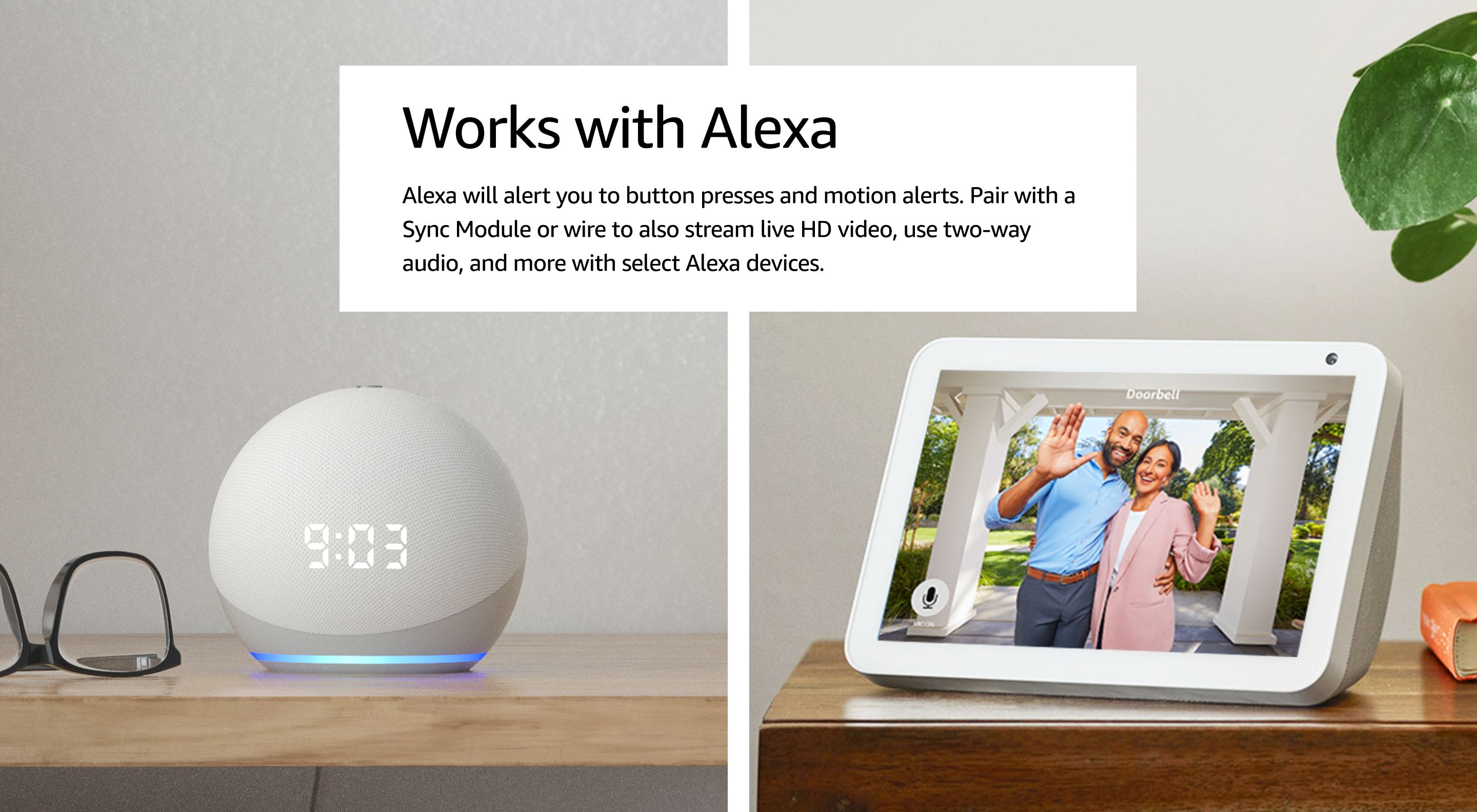Blink Video Doorbell Twoway audio, HD video, motion and chime app
