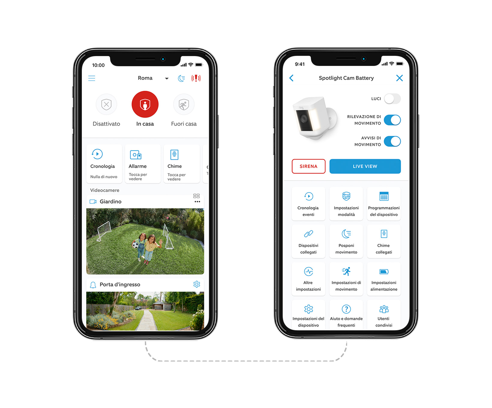 Full control from the Ring app