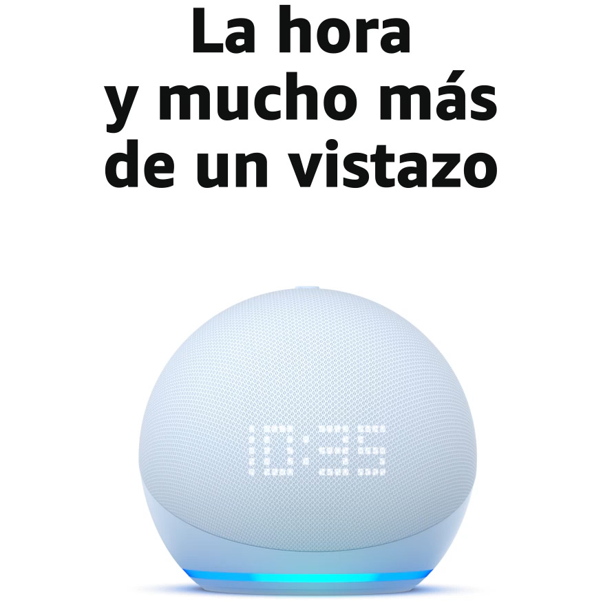 Asistente  Echo Dot 5Gen Alexa Reloj