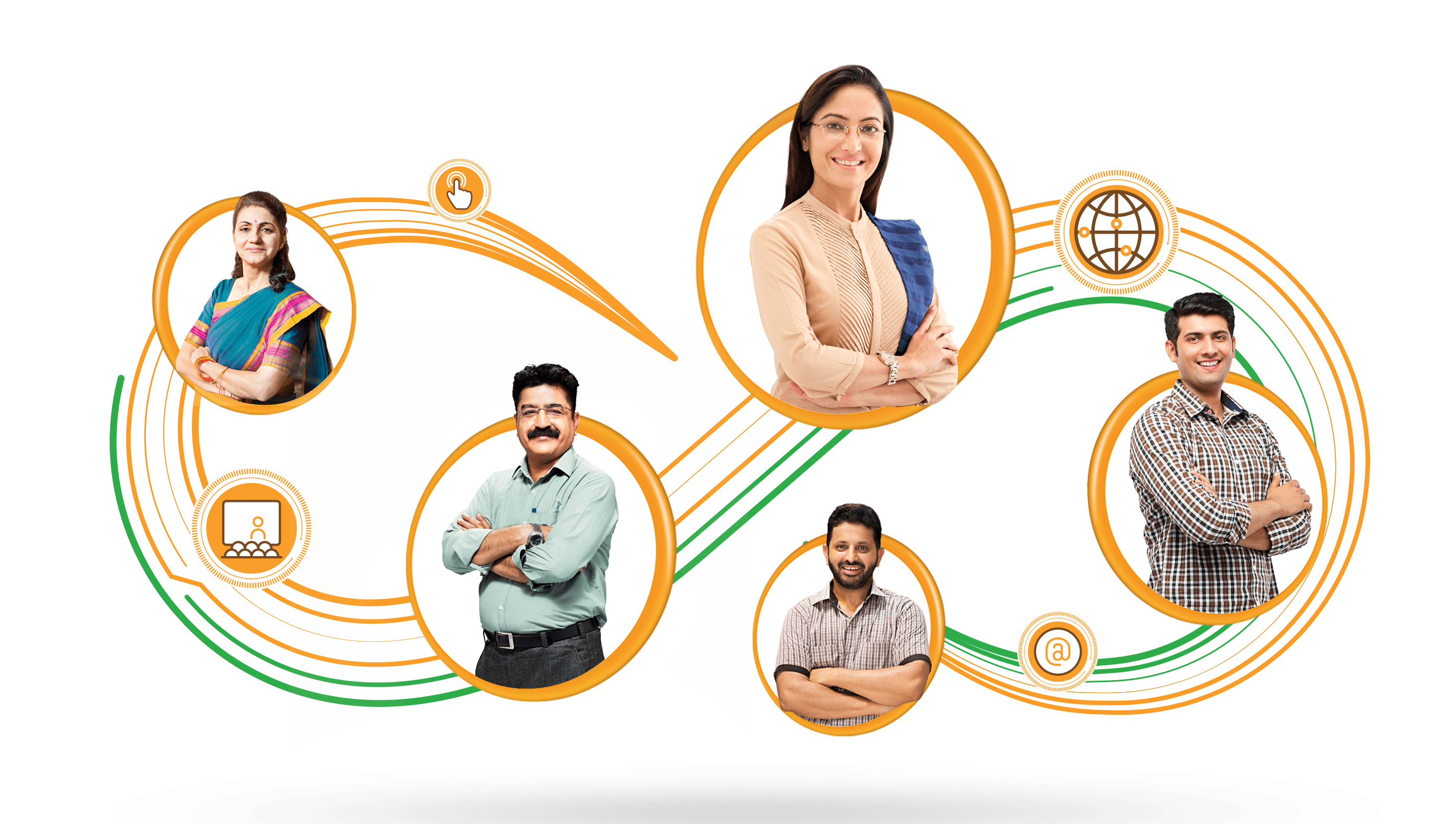 Join us in being a part of Amazon Smbhav Amazon Smbhav event poster - Photo of people and possibilities with Smbhav
