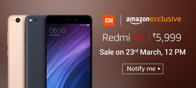 Redmi 4A Sale