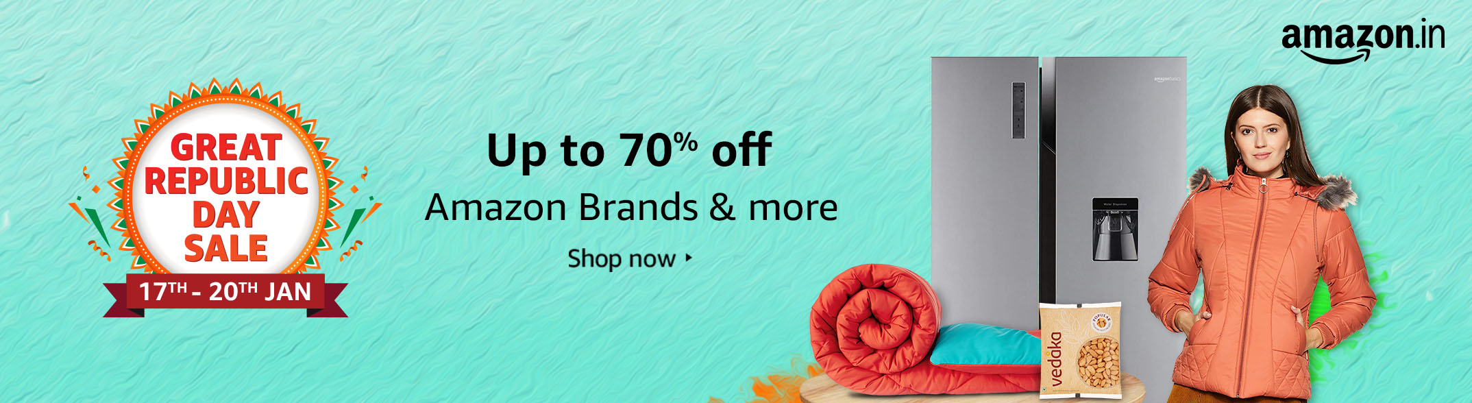 Amazon Offers Festive Season Sale on Republic Day Sale, Lohri Sale, Makarsankranti Sale, 