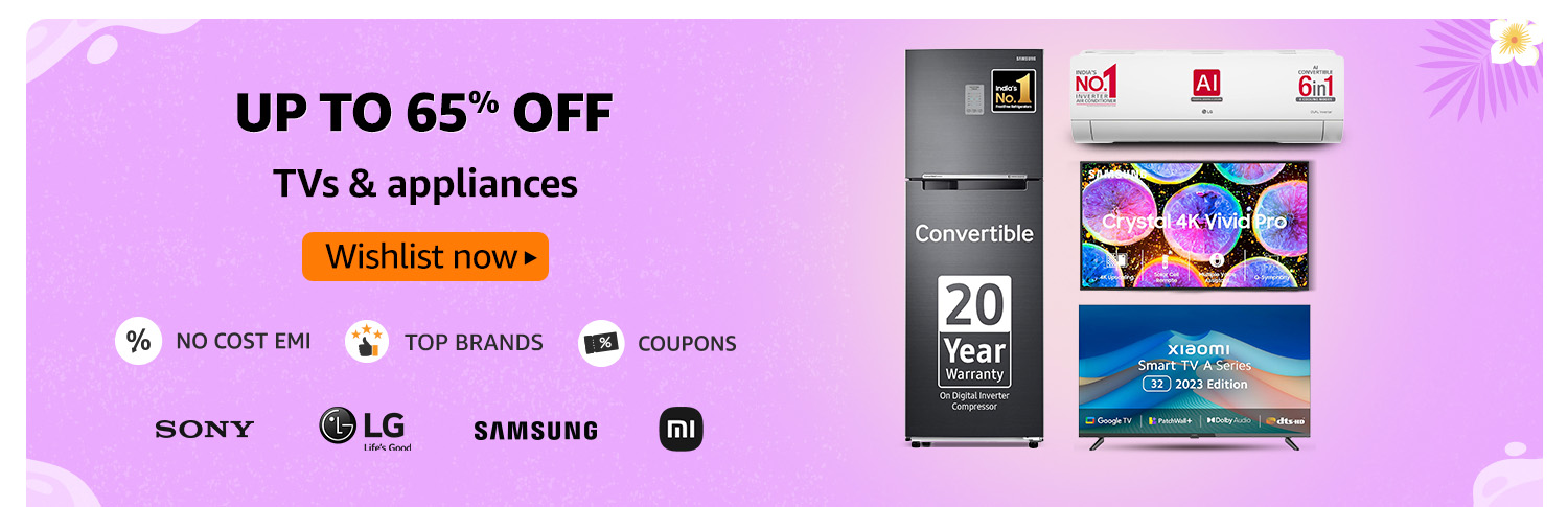Amazon Great Summer Sale Amazon Great Summer Sale: Offers on Tvs & appliances