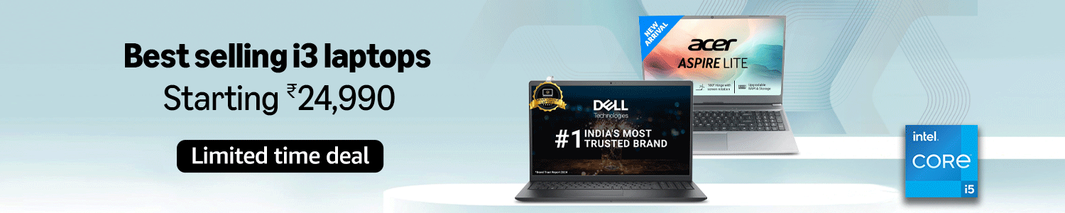 i3 laptops starting INR 24,990