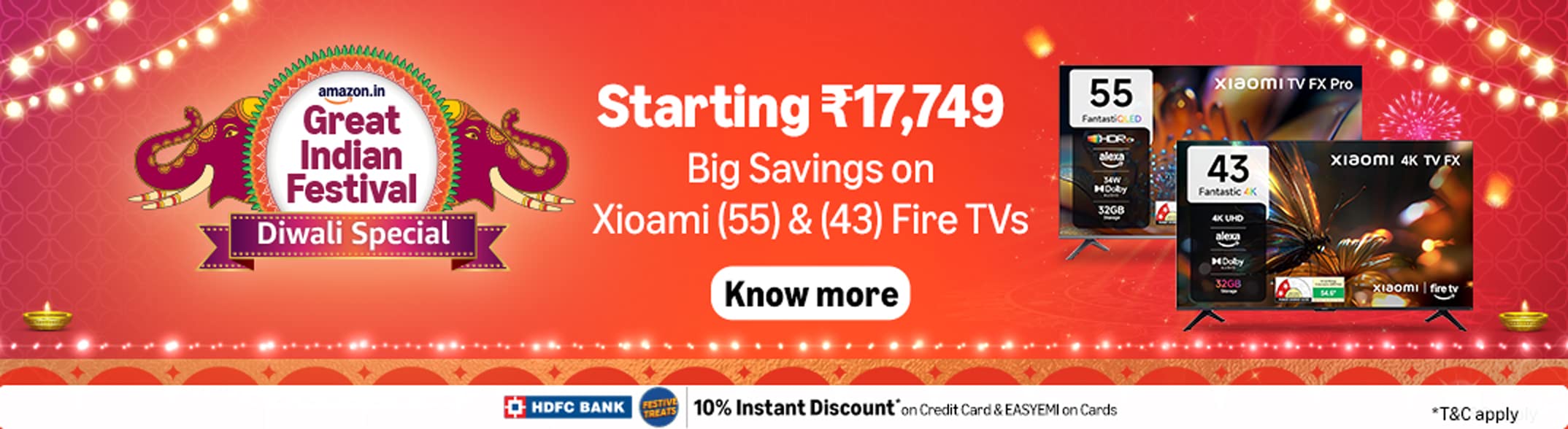 Diwali offer on TVs