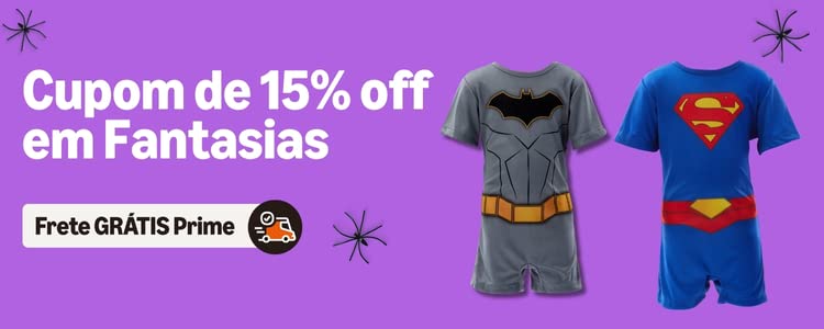Cupom de 15% off em Fantasias