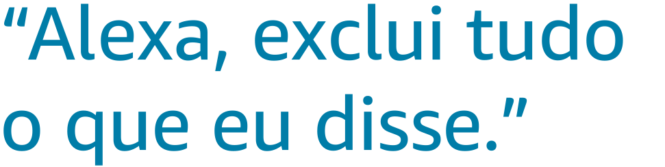 "Alexa, delete what I just said."