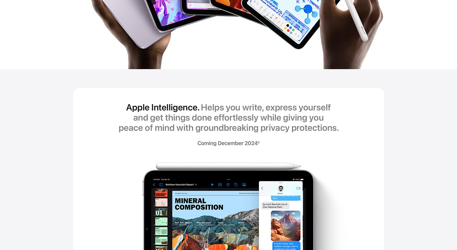 Apple 2024 iPad Mini (WiFi, 256GB) Blue (A17 Pro) Tablets