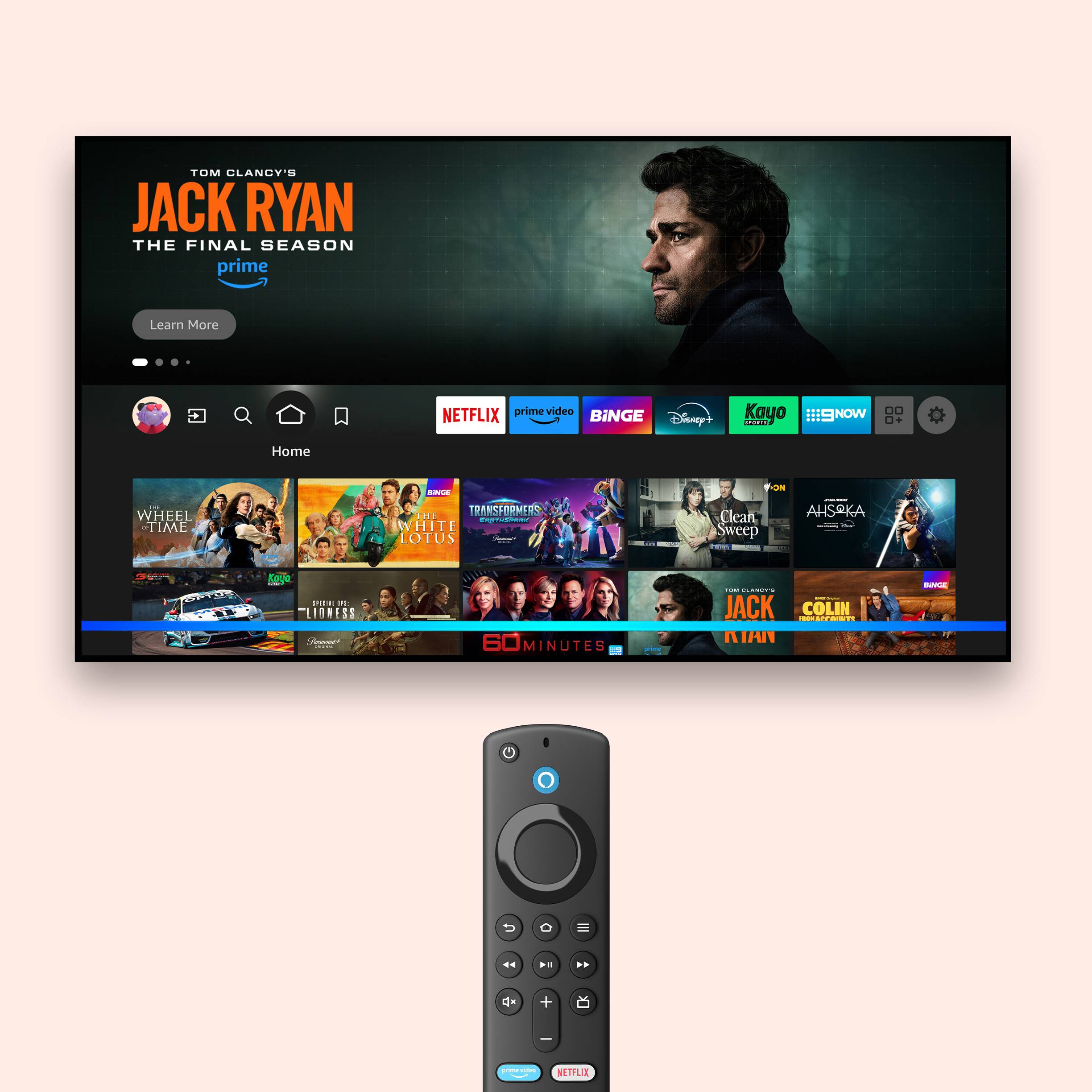 Fire TV Stick 4K streaming device Stream Prime Video, Netflix, ABC