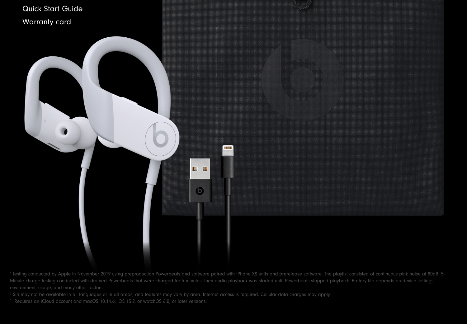 Powerbeats HighPerformance Wireless Earphones Apple H1 Headphone