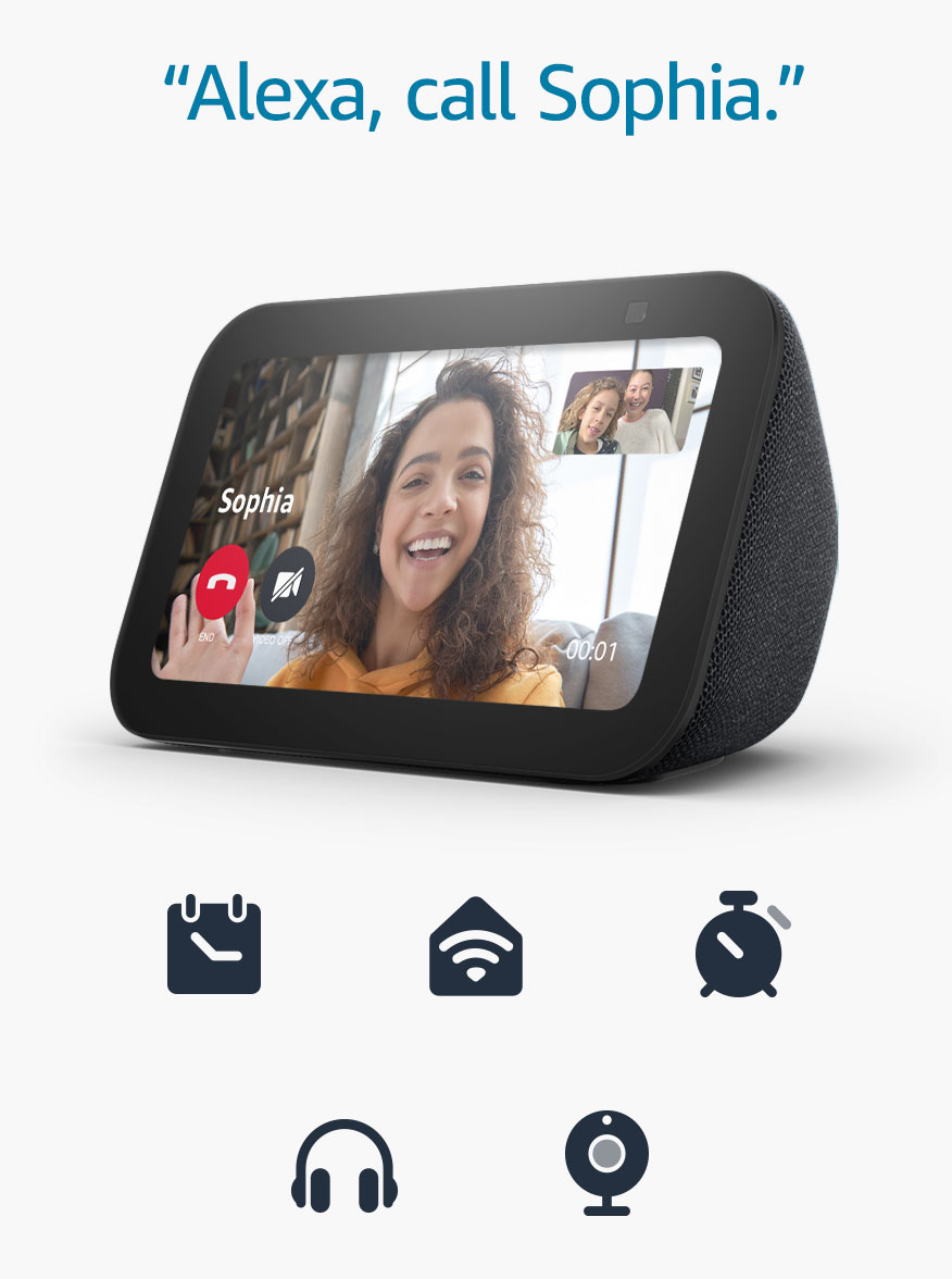 新品　第3世代　Echo Show 5 ブラック Amazon | Echo Show 5 第3世代 - スマートディスプレイ with Alexa