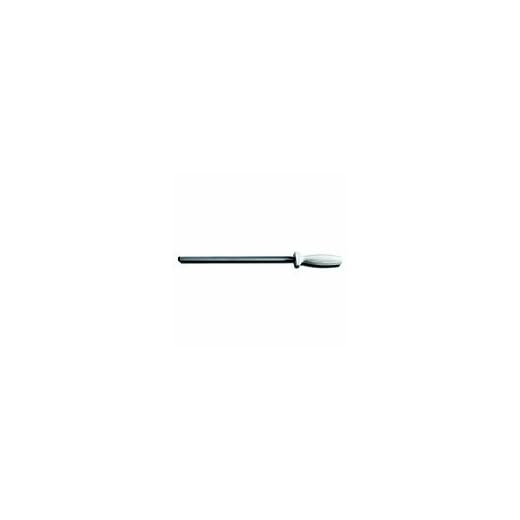 Dexter Russell Sani-Safe (07633) Diamond Sharpener, 12", with electroplated diamond dust, hone as well as sharpen, non-slip, white, polypropylene, handle, Perfect Cutlery Packaging, DDS-12PCP